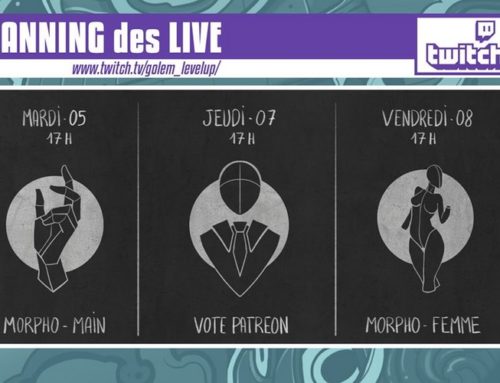 Programme des Lives! Twitch Golem Level Up