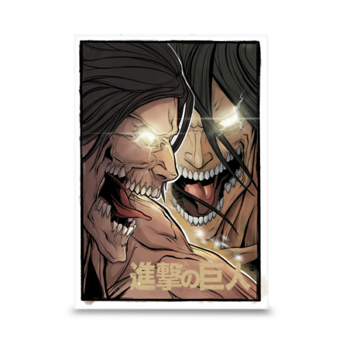 Eren Jäger (エレン・イェーガー, Eren Yēgā?)1 est un personnage fictif et protagoniste du manga L'Attaque des Titans créé par Hajime Isayama. Eren est un adolescent qui a juré de se venger d'énormes créatures, appelées Titans, qui ont dévoré sa mère. Afin de les exterminer, Eren, accompagné de ses amis d'enfance Mikasa Ackerman et Armin Arlelt, s'engage dans l'Armée et rejoint le Bataillon d'Exploration