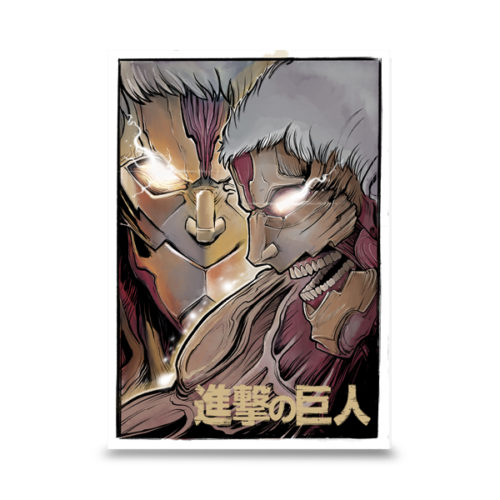 Le Titan Cuirassé (鎧の巨人,Yoroi no Kyojin) est un Titan Primordial possédant des plaques de peau blindées sur son corps. Il est actuellement en possession de Reiner Braun, mais il sera peut-être bientôt transmis soit à sa jeune cousine, Gaby, soit à Falco Gleis.